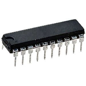 ЭКР1533ИР23, 8-разрядный регистр на триггерах с защелкой с 3 состояниями на выходе, DIP20