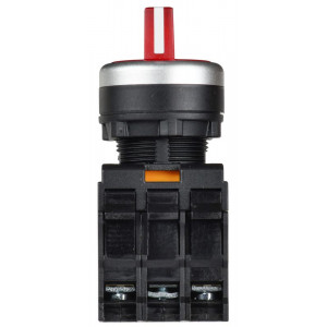 Переключатель с подсветкой 3 полож. 2NO красный MASTER IEK MI-SW60-20XD-4-14-3-K04