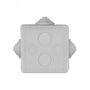 Распаячная коробка ОП 65х65х50мм, крышка, IP54, 4вх. SQ1401-0111