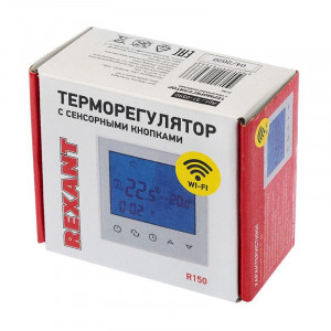 Терморегулятор c сенсорными кнопками R150 Wi-Fi, белый 51-0590