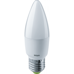 Лампа светодиодная 61 327 NLL-C37-8.5-230-2.7K-E27-FR 8.5Вт свеча матовая 2700К тепл. бел. E27 640лм 176-264В 61327