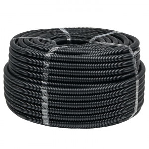 Труба гофрированная d20мм с протяжкой безгалоген. трудногорючая (FRHF) (уп.100м) Plast PROxima FRHF-20