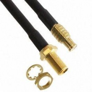 255110-01-M0.50, Соединения РЧ-кабелей MCX St Plug - Blkhd Jack RG-316 .5M