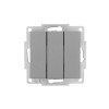 Выключатель 3-кл. СП Vesna механизм платина 742-3588-109