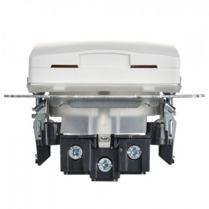 BRITE Розетка 1-местная с заземлением с защитными шторками и крышкой 16А IP44 РСбш10-3-44-БрАБ арктический белый IEK BR-R16-16-44-K91