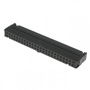 IDC-50F, IDC разъем, розетка на плоский шлейф 50pin(2x25), шаг 2.54мм