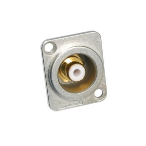 ACJD-WHT, Соединители RCA  RCA Jack nickell Gld contacts wht Insul