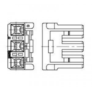 1871867-1, Электропитание платы GIC 6.2MM PITCH 3POS PLUG HOUSING