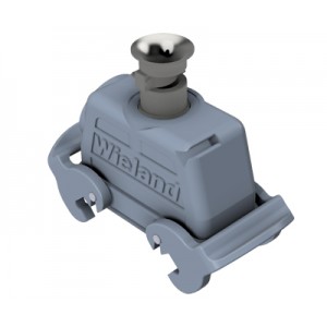 Крышка разъема 70.372.1635.3, Крышка разъема на кабель, типоразмер 16B, с уплотнителем, 1 кабельный ввод M25x1,5, с разгрузкой на изгиб, IP54, с верхним расположением, с двумя защелками, материал корпуса: алюминиевый сплав