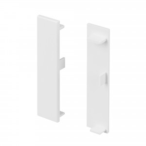 Заглушка PLINTUS-H55 WHITE 046163, Пара глухих заглушек для профиля PLINTUS-H55 белого цвета. Материал пластик.  В комплекте 2 шт., цена за 1 комплект.