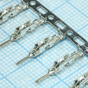 SXAM-001T-P0.6, Контакт штырь монтаж на кабель 22-28AWG рейка