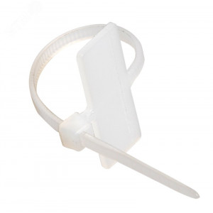 Хомут кабельный ХП2 2.5х100 нейл. бел. с таб. 24х10 (уп.100шт) UHH62-3-100-100