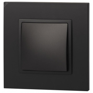 14-1101-05 Выключатель, 10АХ-250В, IP20, Elegance, антрацит (10/100/3000) Б0034212