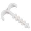 Дюбель-хомут Т-обр. 4-12мм нейлон белый (25шт/упак) UDH11-04-12-025-K01