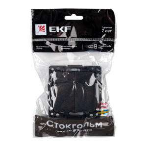 Выключатель 2-кл. Стокгольм 10А механизм черн. PROxima EZV10-023-10