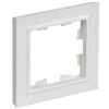 BRITE Рамка 1-местная РУ-1-БрАБ арктический белый IEK BR-M12-K91
