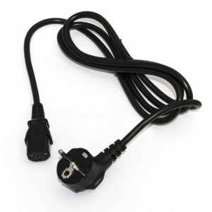 Кабель питания компьютера PWC-IEC13-SHM-1.8-BK (Schuko+C13) (3х0.75) 10А угловая вилка 1.8м черн. 34927