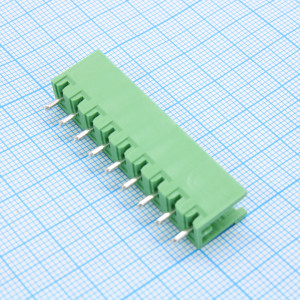 2EGTV-5.0-09P-14-100, Разъемный клеммный блок на плату, 9 контактов. Серия 2EGTV-5.0