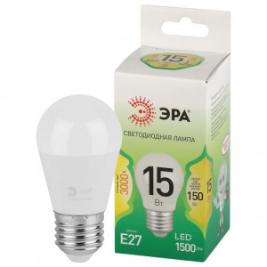 Лампа светодиодная LED 15 Вт 1500Лм 3000К шар теплый E27 220-240В LED P45-15W-830-E27 Green Line Б0067038