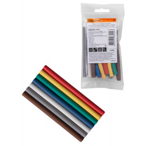 Набор трубок термоусаживаемых, клеевых ТТкНГ(3:1) "Полицвет 6,4/2,0 TDM" SQ0548-2205