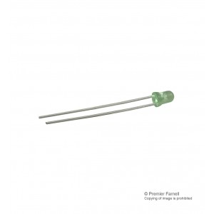 HLMP-Y502-F0000, Светодиод 3мм/зеленый/573нм/40мКд