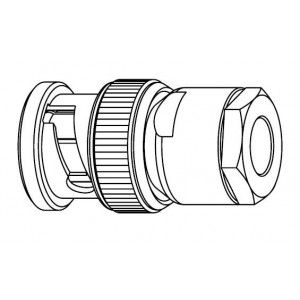 031-6116, РЧ соединители / Коаксиальные соединители BNC Strg Clamp Plug 4-Contact