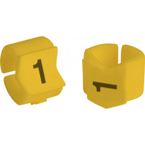 brd333401, SCNG-23-1 клипсы жёлтые, 50шт/упак, для провода 5,9-8,5мм диаметра, легенда 1