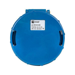 Розетка переносная 233 2Р+РЕ 63А 220В IP67 PROxima ps-233-63-220