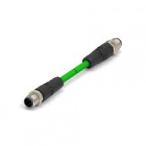 TAD14747101-002, Кабели Ethernet / Сетевые кабели M12D4-MS-MS-FRNC TYPE B GREEN-1.0M