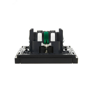 Розетка СП FORTE&PIANO FP113 16А с заземл. защ. шторки безвинт. крепл. черн. IEK FP-R14-16-1-K02