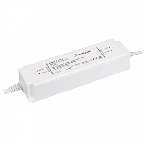 Блок питания ARPJ-SP-143700-PFC (100W, 72-143V, 0.7A) 037895, Источник тока с гальванической развязкой для светильников и мощных светодиодов. Входное напряжение 220-240 VAC. Выходные параметры: 72-143 В, 700 mА, 100 Вт. Встроенный PFC >0.9. Герметичный пластиковый корпус IP 67.