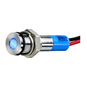 Q6F3CYYRG12E, Светодиодные панельные индикаторы LED Indicator 6mm Flush 12VDC IP67