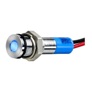 Q6F7CXXW02E, Светодиодные панельные индикаторы LED Indicator 6mm Flush 2VDC IP67