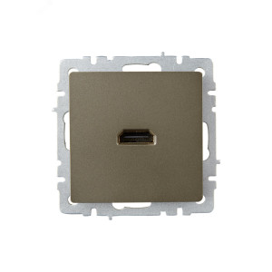 BRITE Розетка HDMI РHDMI-0-БрШ шампань BR-H10-K37