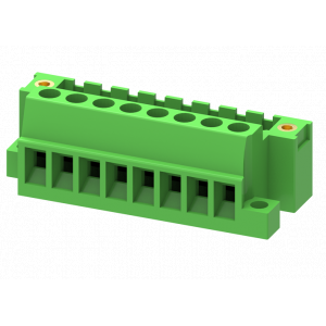 Клемма на плату 235207/010, Клемма, горизонтальный подвод кабеля, на плату, шаг: 5.0 мм, 7 полюсов, фиксация провода Push-in, исполнение: два вывода на полюс, 320V, 17,5A, цвет: серый