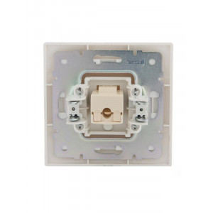 Розетка компьютерная 1-м СП Mira RJ45 бел./бел. 701-0202-139