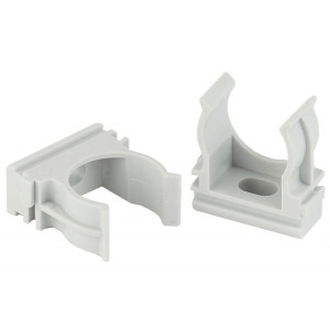 Крепеж-клипса (cерый) для трубы d 16мм (10шт) (10/1500/45000) Б0043233