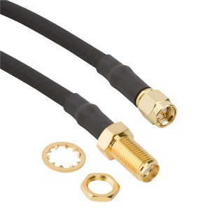 095-902-481-024, Соединения РЧ-кабелей SMA BH to SMA SP on LMR-240 Cbl 24in