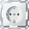 MERTEN МЕХАНИЗМ розетки б/шт, ПОЛ.БЕЛЫЙ, QF SM MTN2301-0319