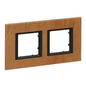 UNICA CLASS РАМКА 2-постовая, СВЕТЛАЯ КОЖА C3(6) MGU68.004.7P1