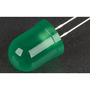 Светодиод ARL-10603UGD-6cd 003181, Поставка под заказ от 5000 шт. Выводной круглый светодиод, d=10 мм, диффузная зеленая линза. Цвет свечения сине-зеленый (505 нм). Угол излучения 40°. Сила света Iv=6000-9000 мкд, If=20 мА. VF=2.9-3.3 В. Рекомендуемый постоянный рабочий ток <16-17 мА.