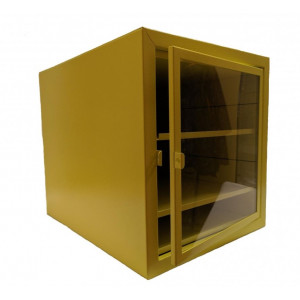 gwrМОД1, Секция модульного шкафа стальная с 2 полками, сталь 1.5 мм, 490х460х560 мм, цвет – желтый, 1 шт/упак