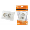 Розетка двойная 2П 10А 250В белая 