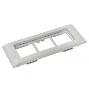 Рамка+суппорт 6 модулей (3 поста) для парапетного кабельного канала EKF C-Line