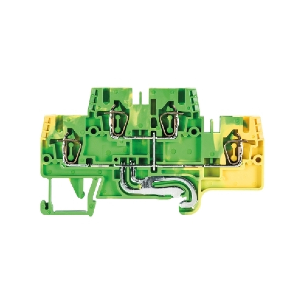 Изображение товара Заземляющая этажная клемма WKFN 2,5 E/SL/35 для DIN35, пружинный фиксатор, желто-зеленый Изображение товара Заземляющая этажная клемма WKFN 2,5 E/SL/35 для DIN35, пружинный фиксатор, желто-зеленый