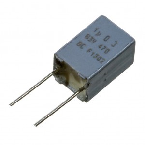 BFC247076105, Пленочный конденсатор 1мкФ 63VDC/40VAC ±5% 7,2х6х11мм 125°C