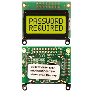 NHD-0208AZ-FL-YBW, Модули сивольных ЖК-дисплеев и комплектующие STN- Y/G Transfl 40.0 x 35.4