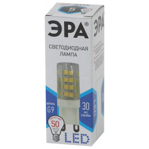 Лампочка светодиодная STD LED JCD-5W-CER-840-G9 G9 5Вт керамика капсула нейтральный белый свет Б0027864