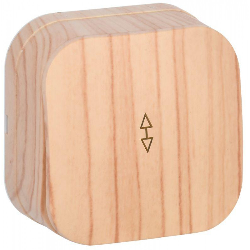 Изображение товара Переключатель проходной 1-кл. ОП GLORY 10А ВСп10-1-0-ХС сосна EVH12-K34-10