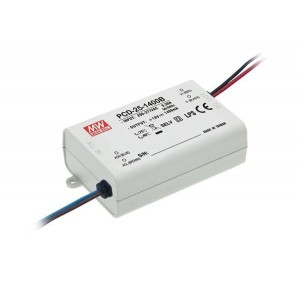PCD-25-1400A, Блоки питания для светодиодов 25.2W 12-18Vout 1400mA 90-135VAC